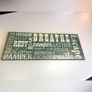 Bathroom sign/decor